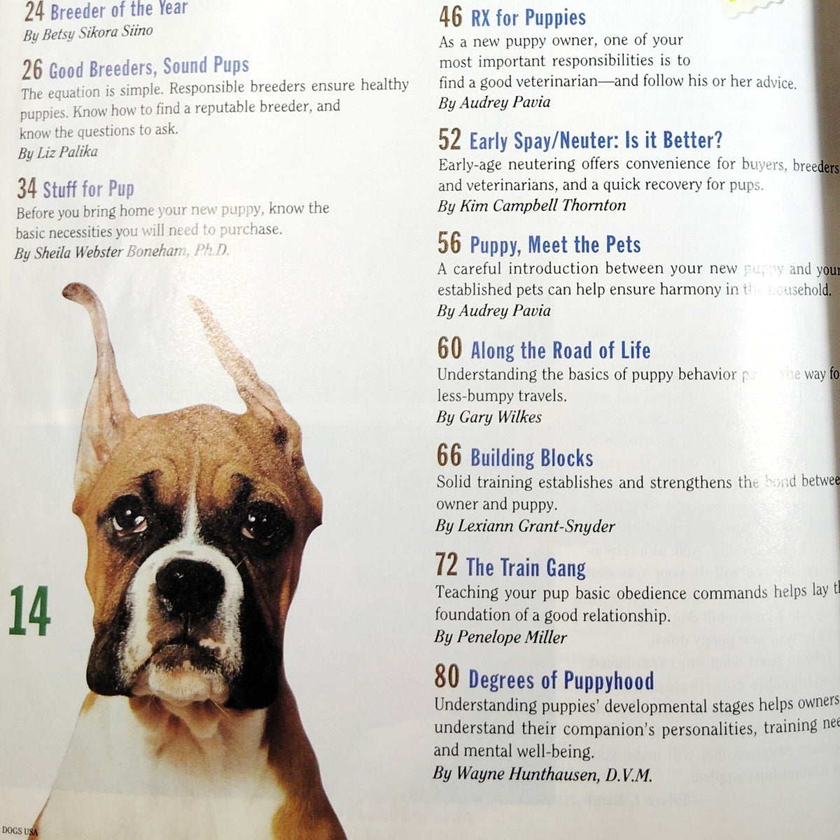 Dogs USA 1997 Annual Puppy Buyer's Guide & Owner's Manual Magazine Rottweiler