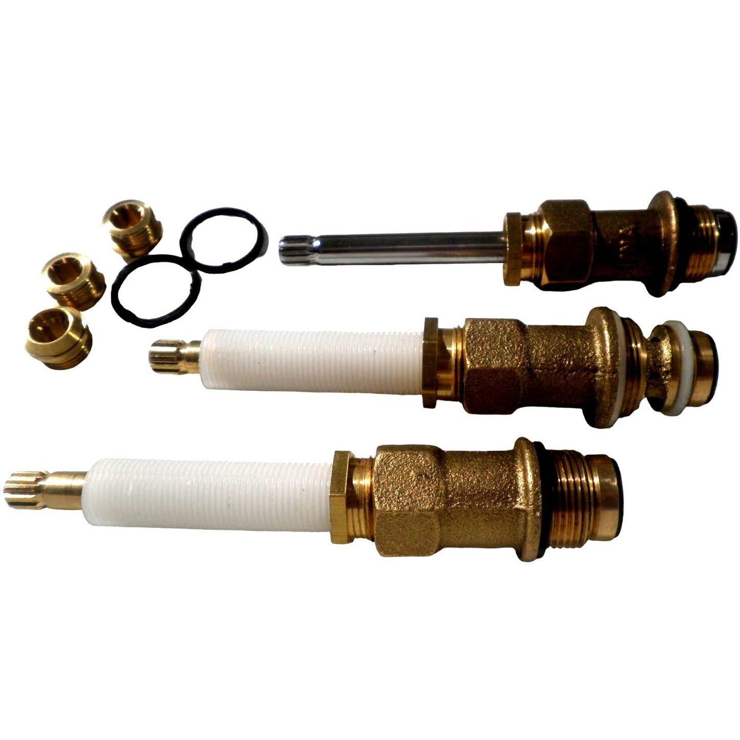 3 Danco Replacement Brass Stems & Parts, Applications Unknown, No Package, Loose