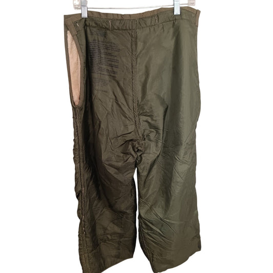 M-1951 Arctic Trouser Liner - Small Long - 1952 Dated - Wool Pile - NOS Vintage