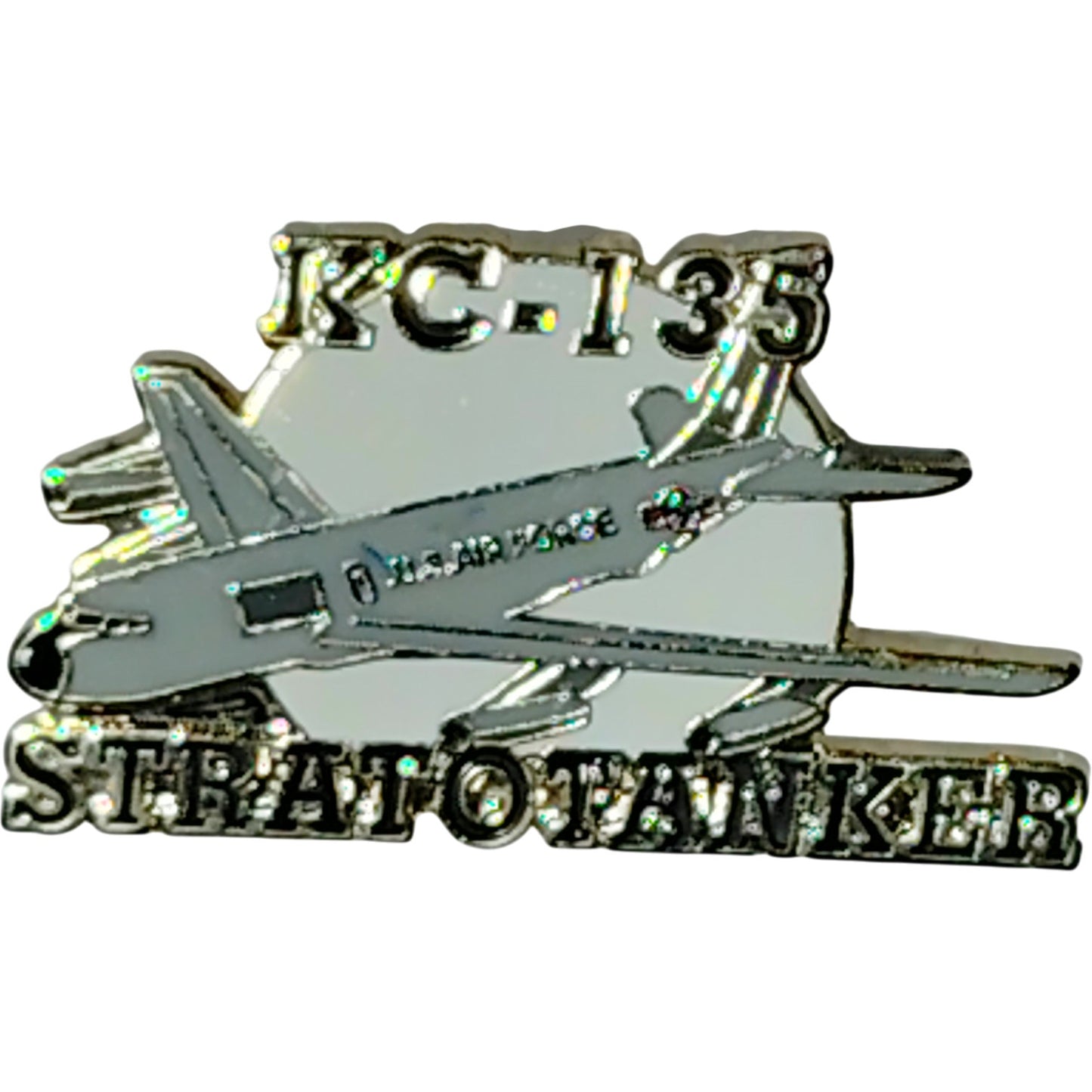 Stratotanker KC-135 Aircraft, Collector's Hat, Lapel, Brooch Pin 1-1/2"W x 1"H