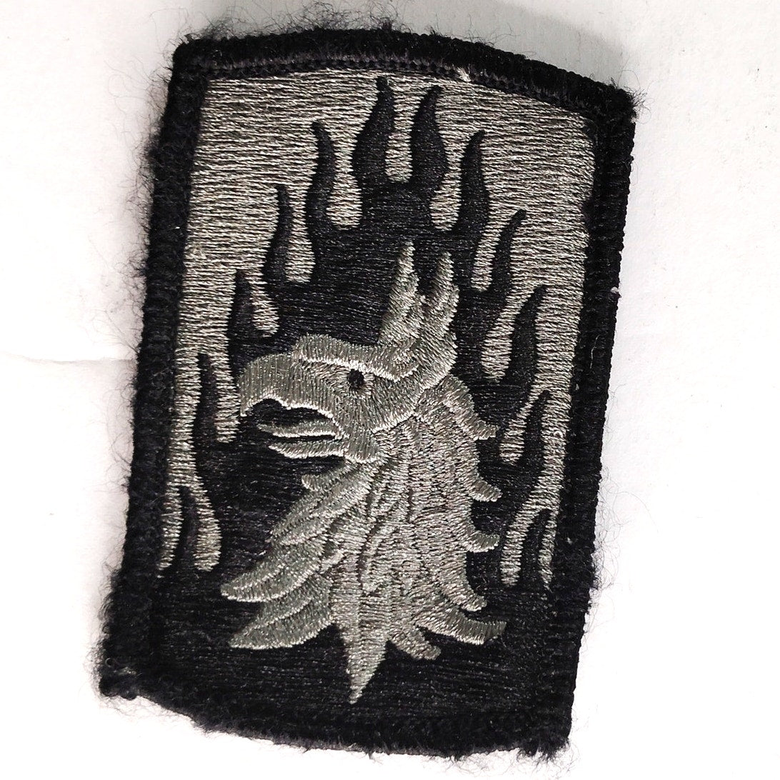 US Army 12th Aviation Brigade Novelty Patch Subdued 3 × 2" Hook Back Embroidered