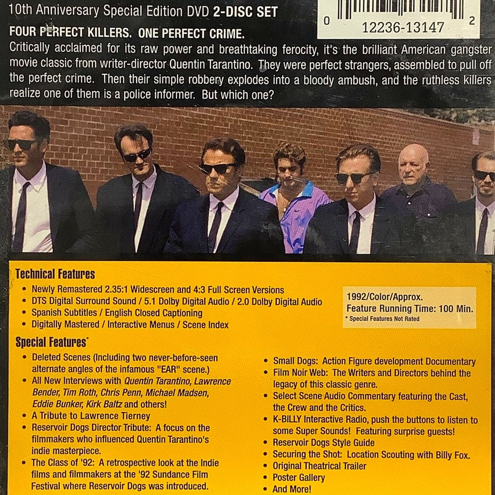 Reservoir Dogs (Two-Disc Special Edition, 2002, DVD) 100 Minutes of Drama