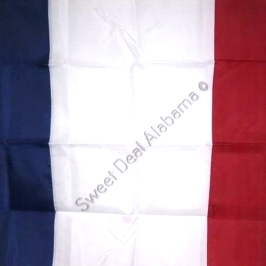 Country Flag, France 3 Ft. x 5 Ft. 100D Poly Flag, Metal Grommets, Canvas Header