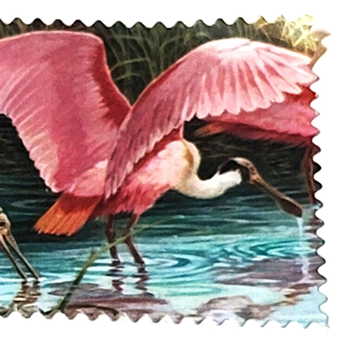 2006 USPS 39c Pink Roseate Spoonbill Bird Unused Postage Stamp - Water Scene