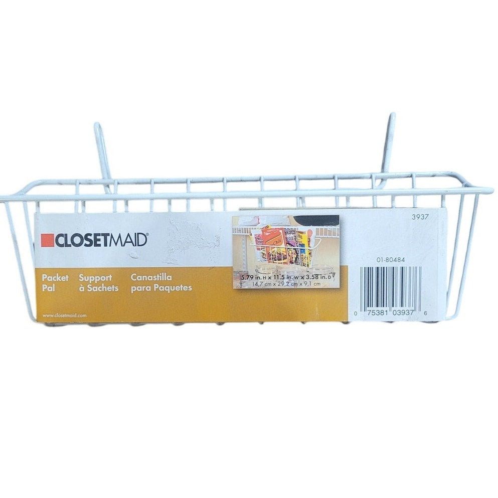 ClosetMaid 3937 Packet Pal, White, 11.5" wide, 5.75" high, and 3.75" Deep
