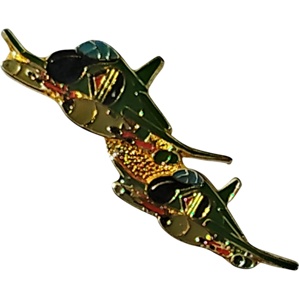 F-4S Phantoms Aircrafts In Formation Hat, Lapel, Brooch Pin 1-7/8"W x 5/8"H
