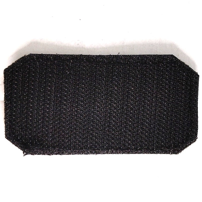 B‑ NEG Blood Type Novelty Patch Subdued Black on Green 2‑1/2" × 1‑1/4" Hook Back