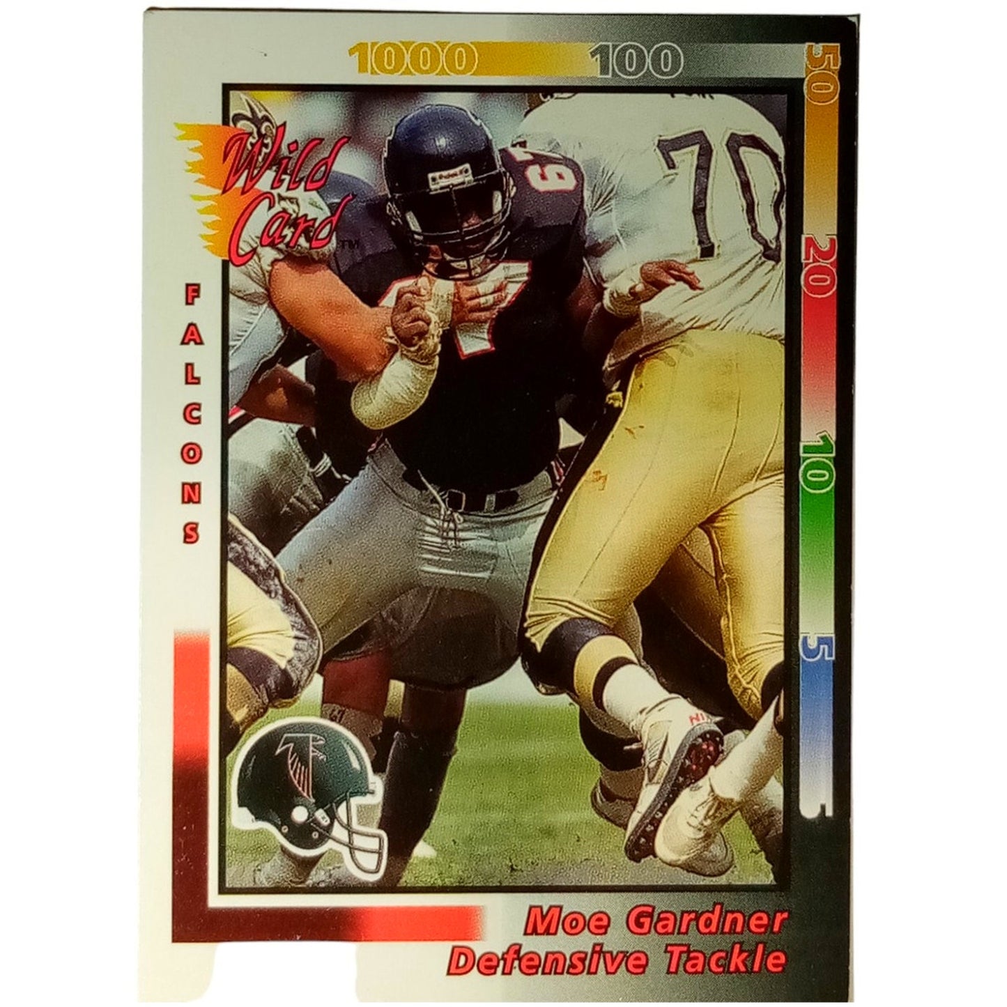 1992 Team NFL, AAA Sports, Inc., Wild Card Moe Gardner #151 Rookie RC