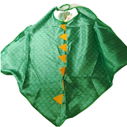 Kids Simple Dinosaur Cape Costume - One Size Fits, All with Hook-N-Loop Closure