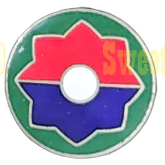 9th Infantry Division Hat, Lapel or Brooch Novelty Collectors Pin 7/8"D