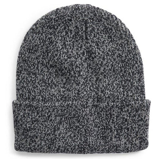 Open Edit Marled Recycled‑Blend Beanie – Black Combo – Soft Knit Winter Hat NWT