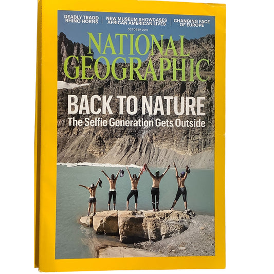 National Geographic October 2016 -Nature, Rhino Horns, African American, Europe