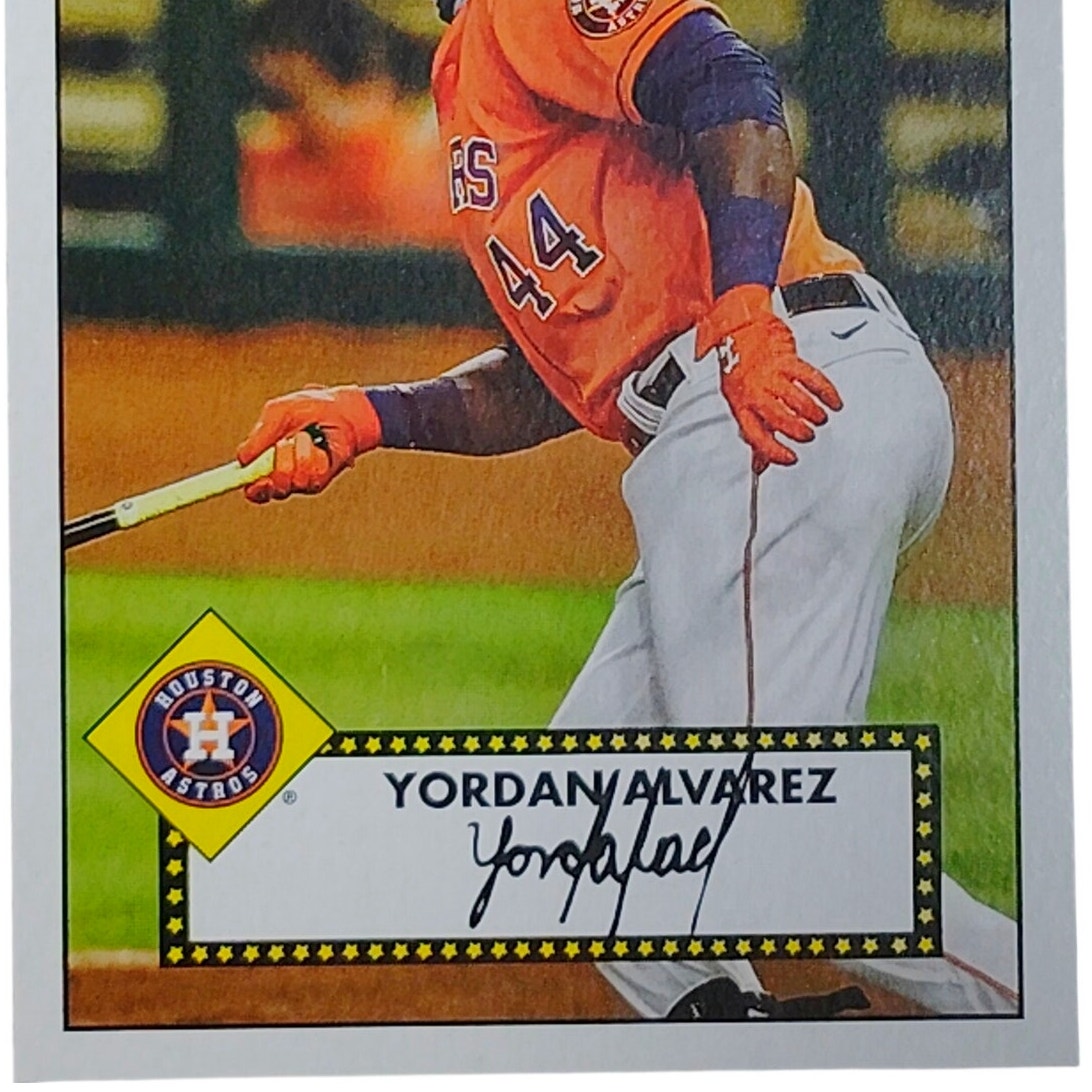 2021 Topps Series 1 #T52-3 Yordan Alvarez Houston Astros Designated Hitter VG/EX