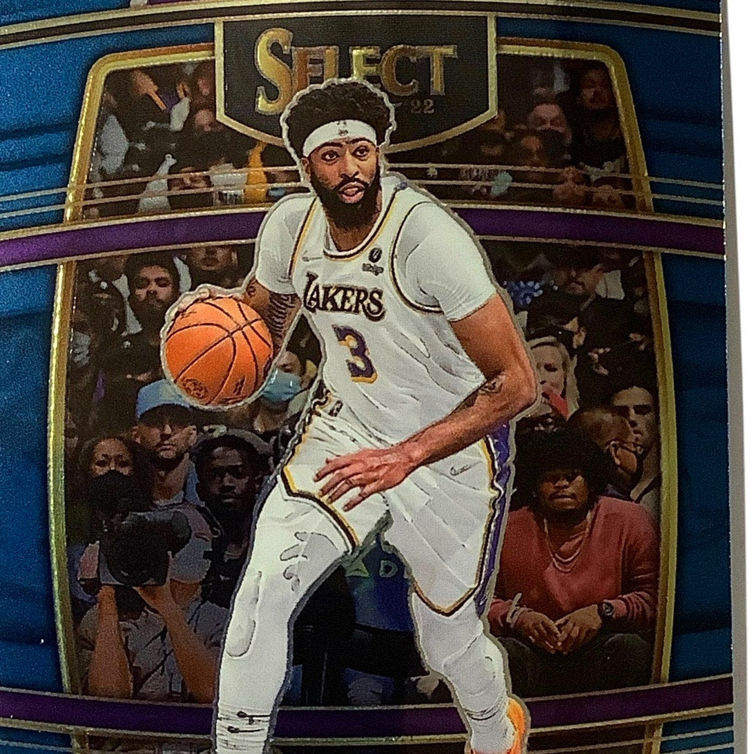 Anthony Davis, Los Angeles Lakers, Card #39, 2021-22 NBA Panini Select