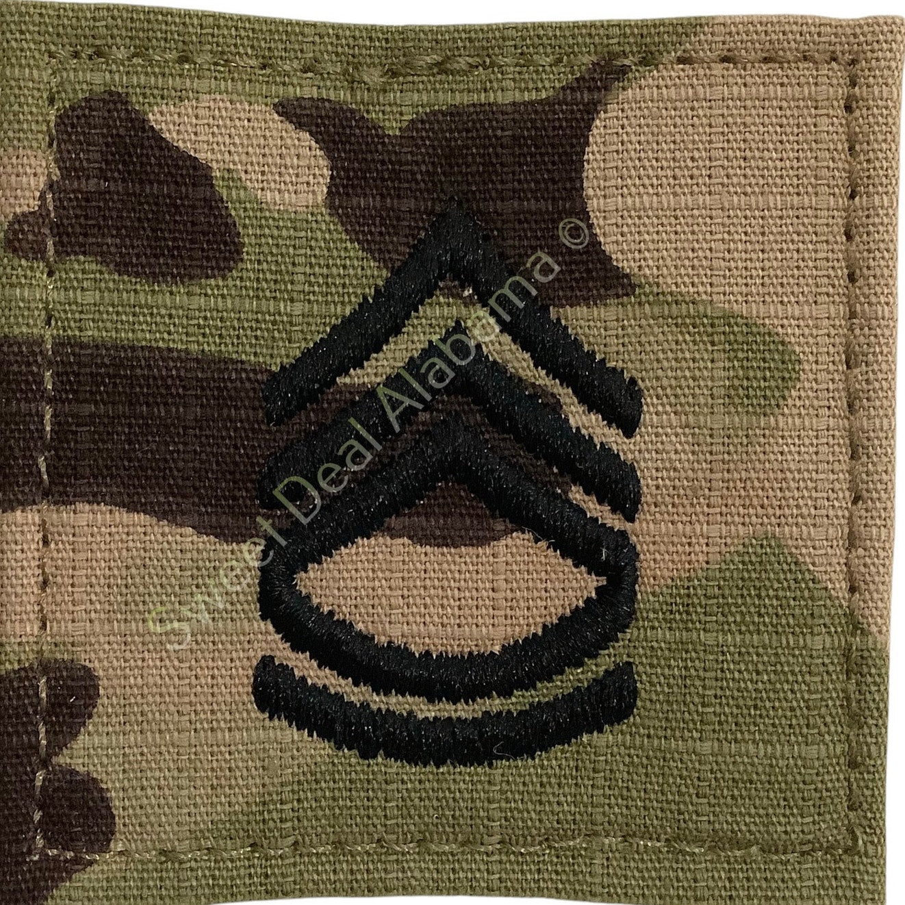 Embroidered Sergeant First Class OCP Sew-On Rank Insignia, Multi-Camo, 2"H x 2"W