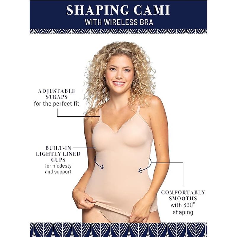 Vanity Fair Women's All Over Smoothing Shapewear Tummy Control: Top, L (12-14)