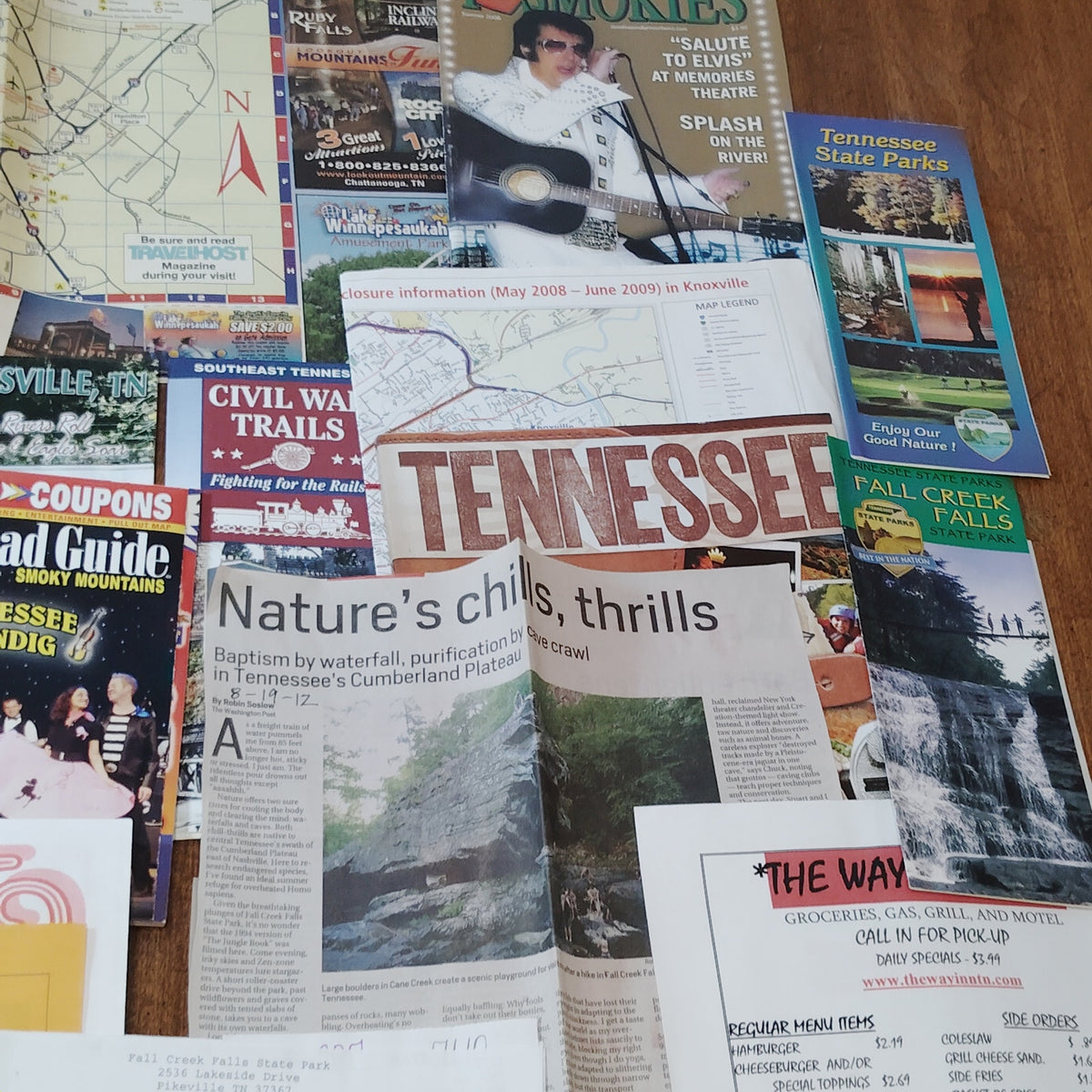 Fall Creek Falls Tennessee VTG Ephemera Collection 2008 Travel Brochures Maps
