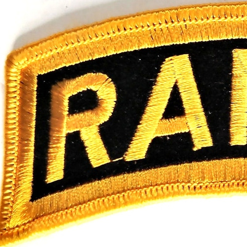 Large 5" US Army Ranger Tab Patch Mitchell Proffitt, Iron‑On or Sew‑On, USA Made