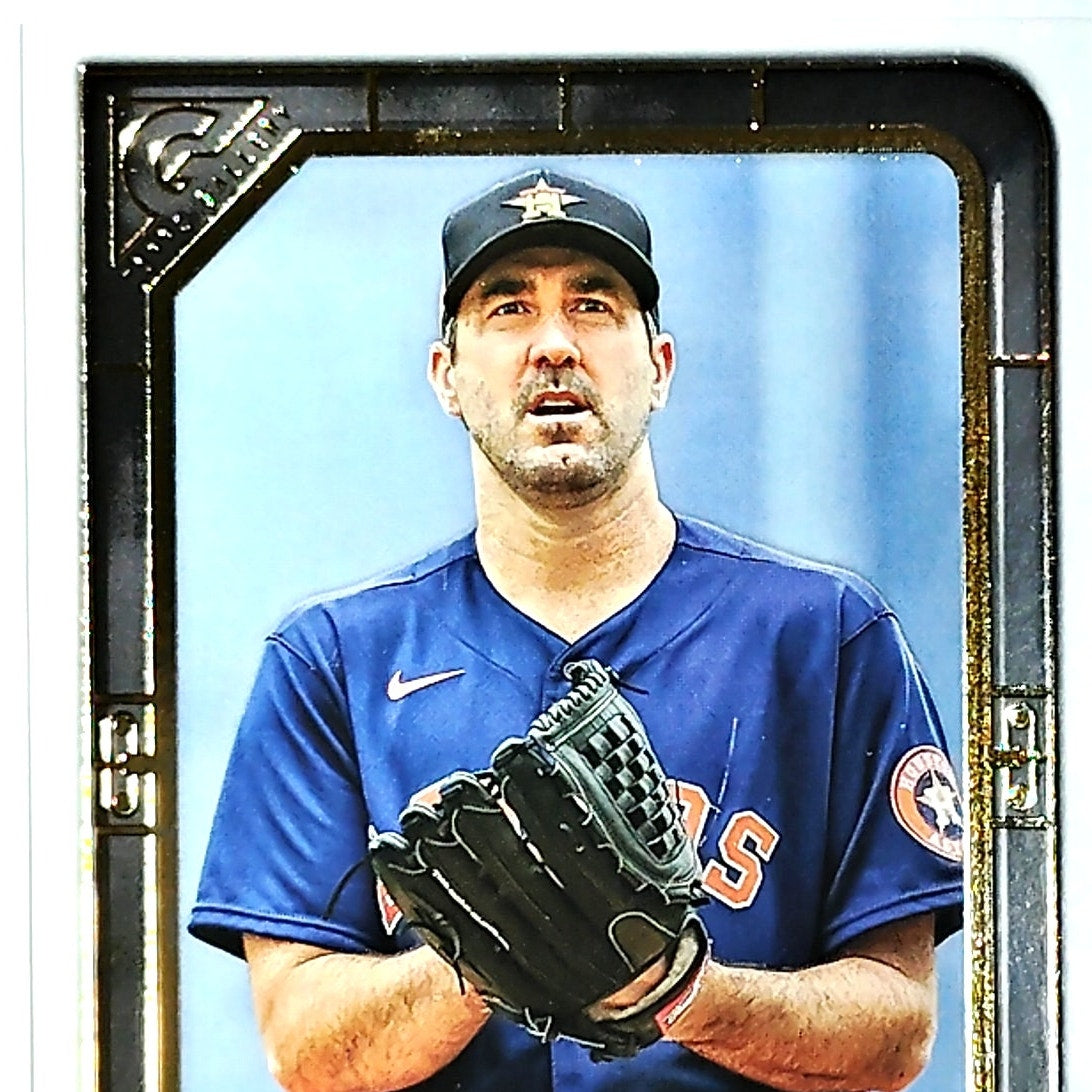 2021 Topps Gallery Justin Verlander #71 Astros Pitcher HOF Ace Cy Young VG/EX
