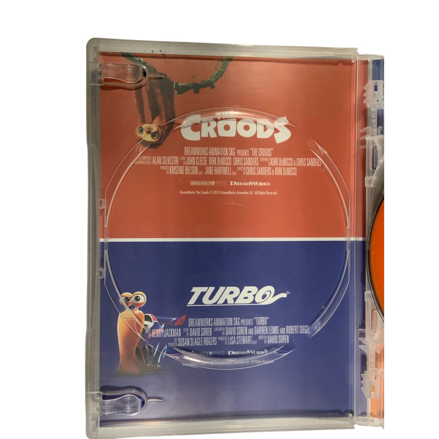 DreamWorks 4 Movies The Croods, Peabody & Sherman, Turbo, Penguins of Madagascar