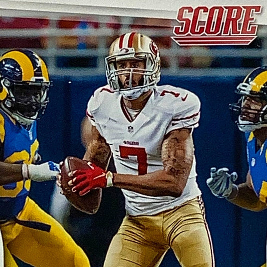 Colin Kaepernick, San Francisco 49ers, NFL 2016 Panini Score Card 271, EX/NM