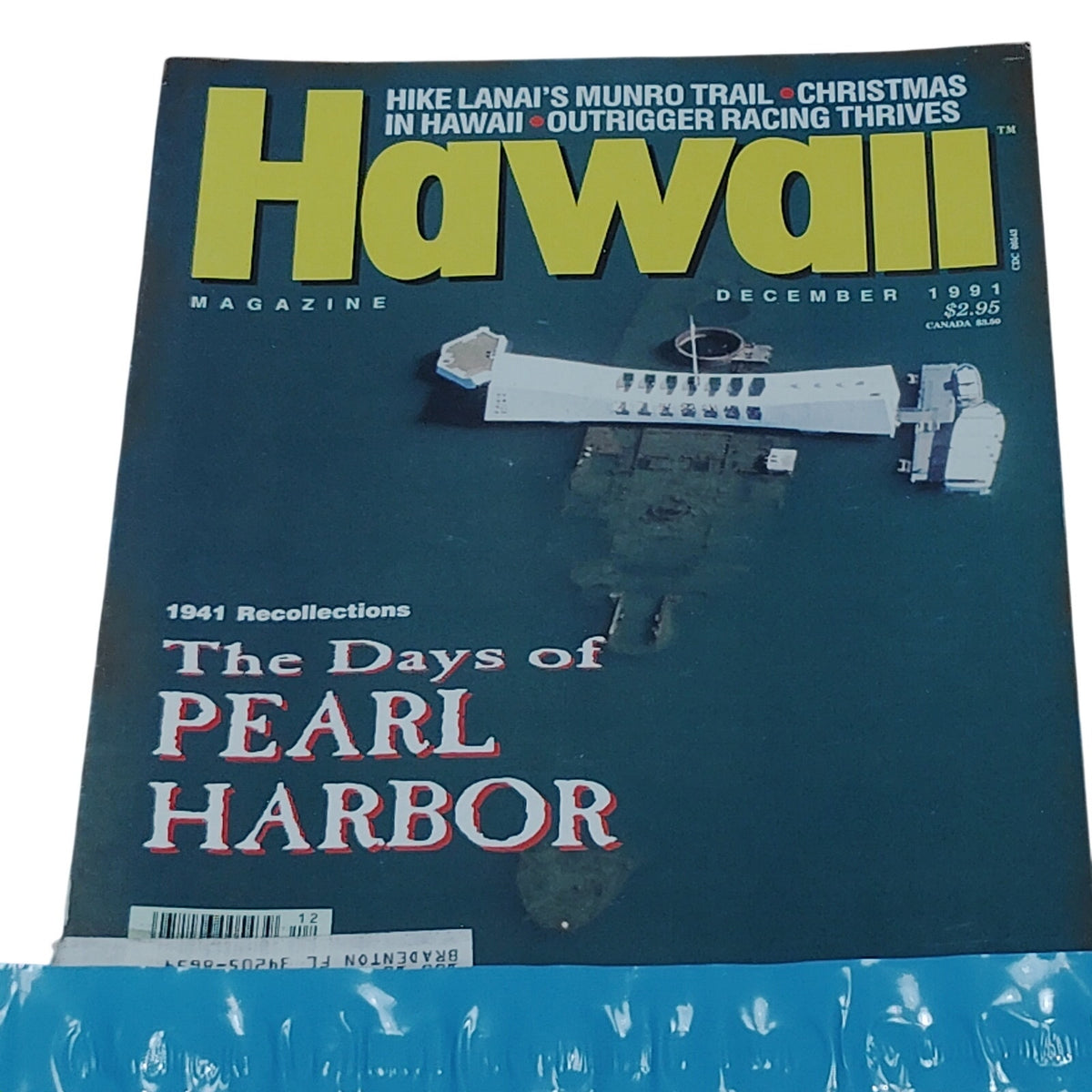 Hawaii Magazine - December 1991 - The Days of Pearl Harbor - Vintage Collectible