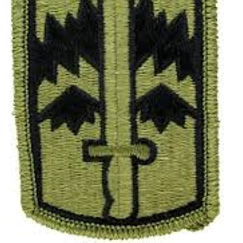 US Army 171st Infantry Brigade SSI Patch Subdued Bagby Green Black Sew‑On 3 × 2