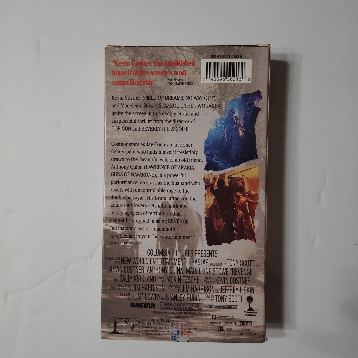 Revenge VHS 1990 Kevin Costner Madeleine Stowe Tony Scott Thriller Vintage