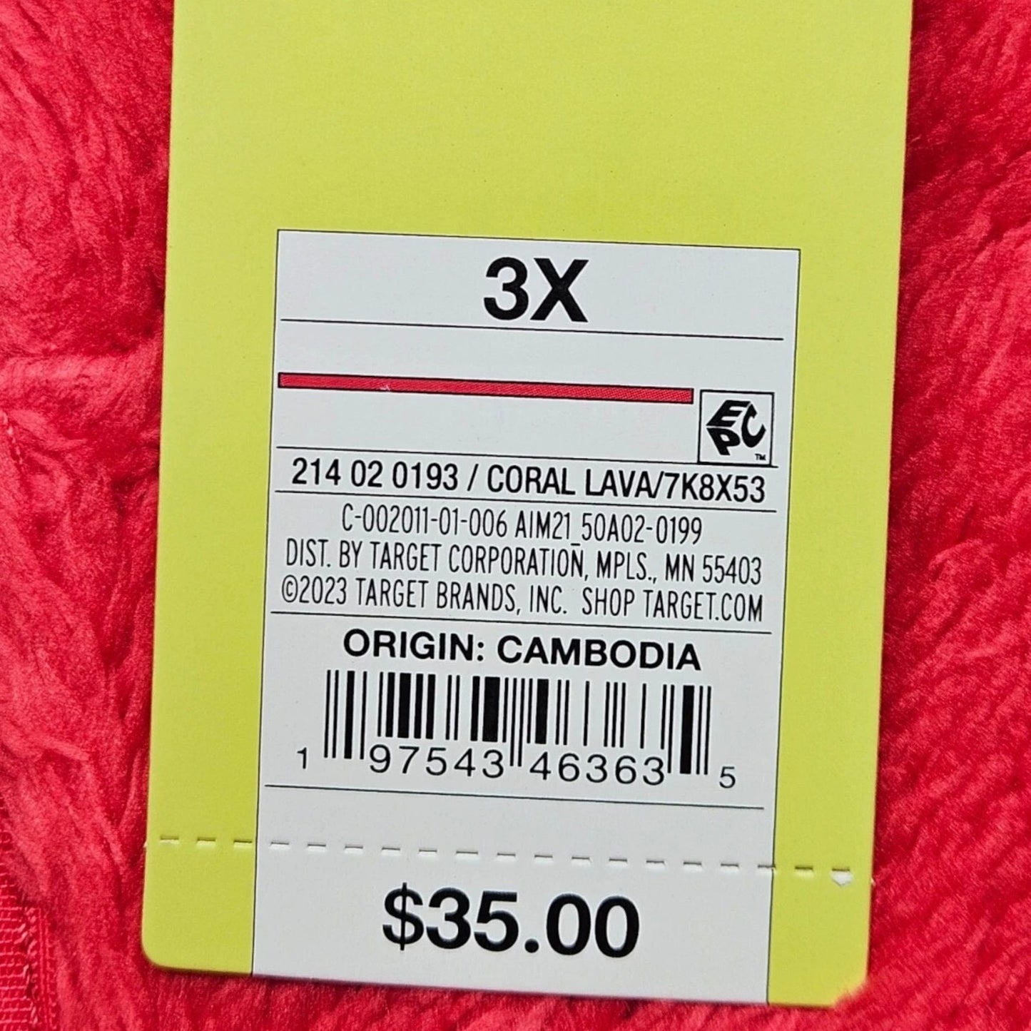 All in Motion High‑Pile Fleece 1/2‑Zip Pullover – Coral Lava – Women’s 3X