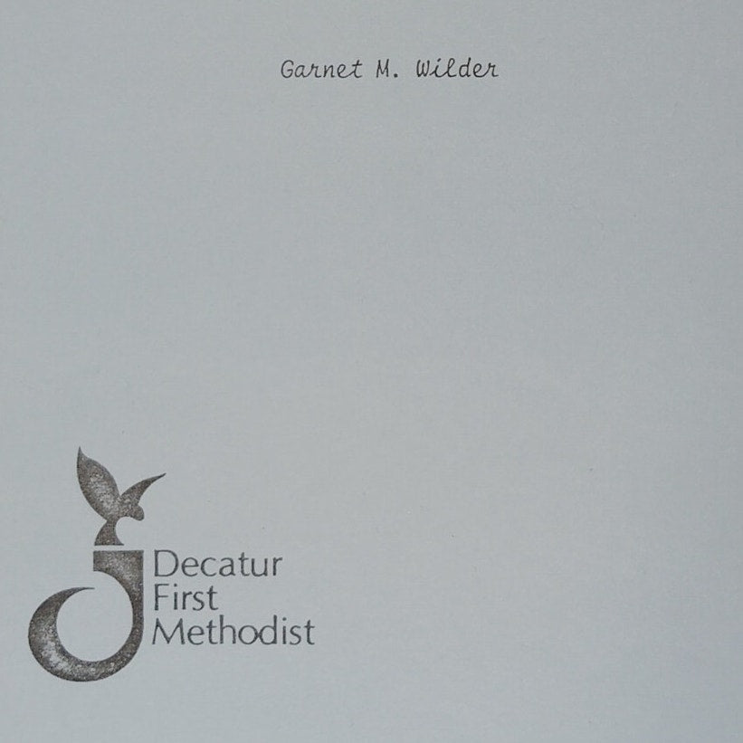 Sermon Program, G. M. Wilder, First United Methodist Church, Decatur GA – 3/1/81