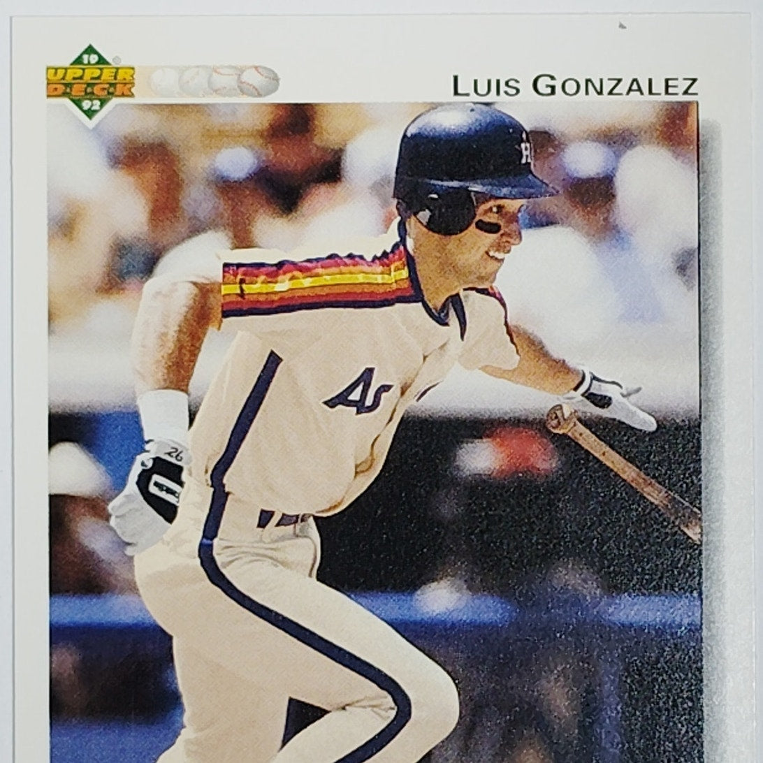 1992 Upper Deck Luis Gonzalez #372 Houston Astros Outfielder Running - VG/EX