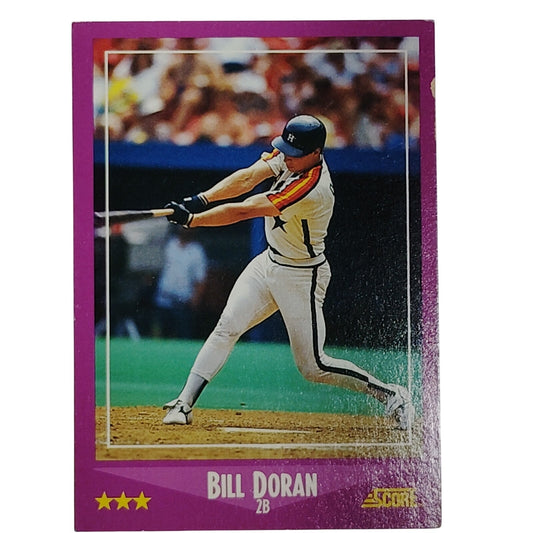 1988 Score Bill Doran Card #52 Houston Astros 2B VG/EX