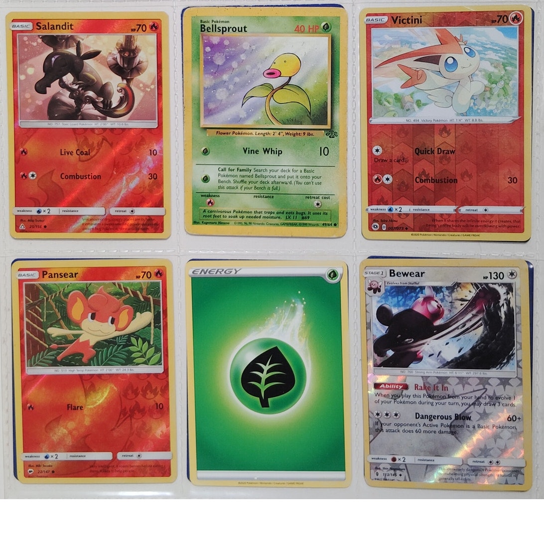18 Random Pokémon Cards Pictured, Actual Photos Provided