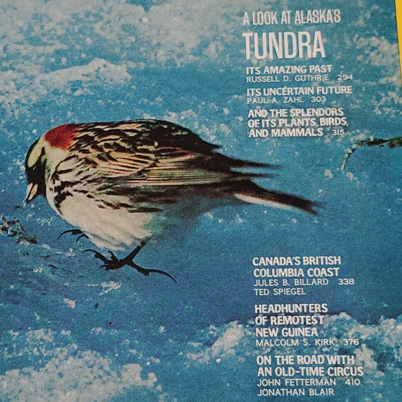 National Geographic – March 1972, British Columbia, New Guinea, Alaskan Tundra