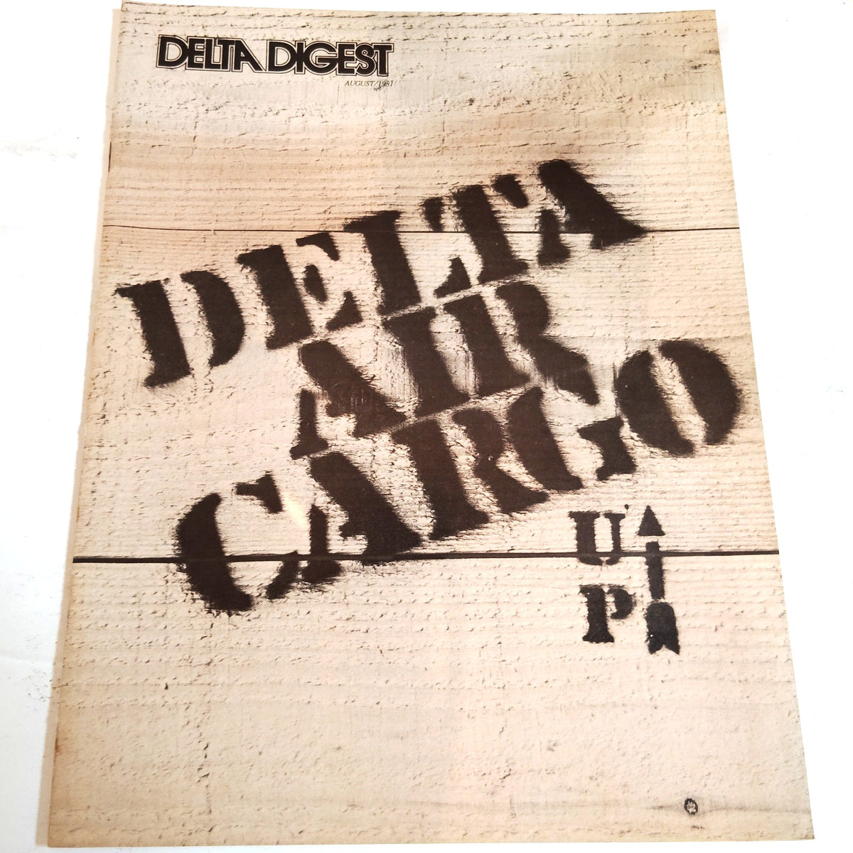 Vintage Delta Digest Magazine August 1981 - Pre-Owned Aviation Publication