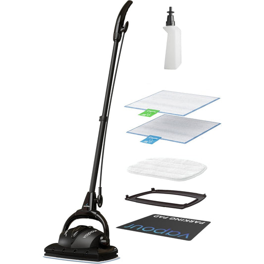 Euroflex Vapour Premium Steam Mop – 9‑Piece Set – Ultra Dry Steam