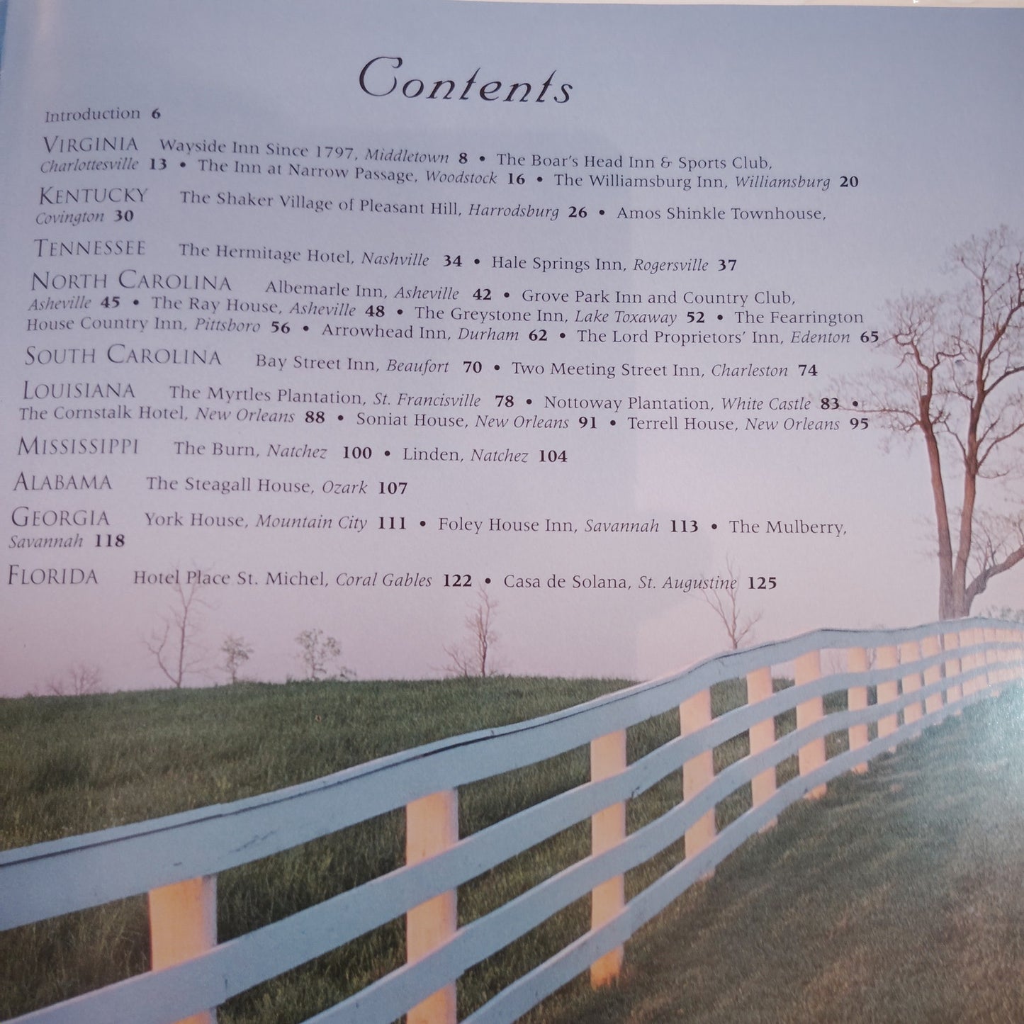 Historic Inns of America: Historic Inns of the South Hardcover 1992 Travel Book