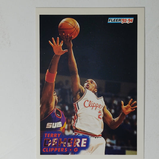 1993-94 Fleer Terry Dehere Card No. 306 – Clippers – Guard – VG/EX
