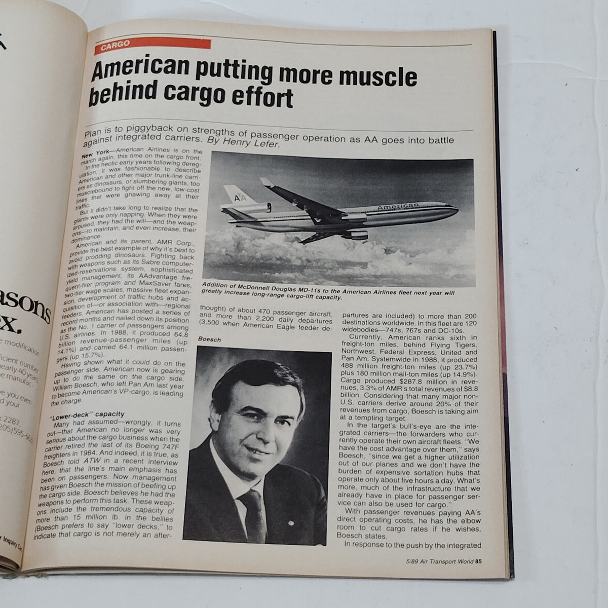 Air Transport World Magazine May 1989 - Japan Air Lines Engine Report Aviation