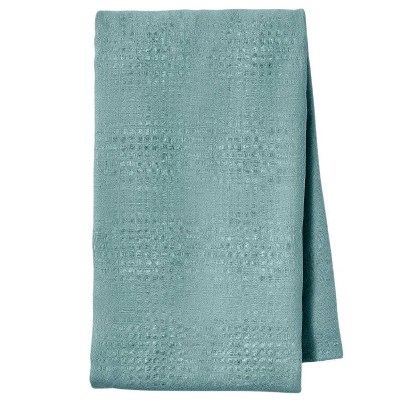 Casaluna Linen Body Pillow Cover – Light Teal, 100% Linen, Zippered, 52" x 20"