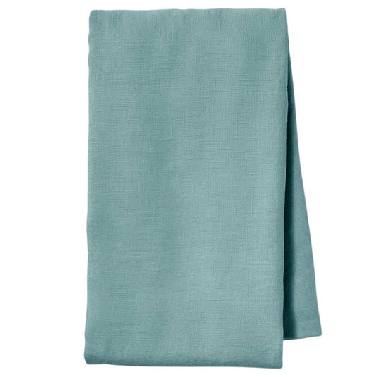 Casaluna Linen Body Pillow Cover – Light Teal, 100% Linen, Zippered, 52" x 20"