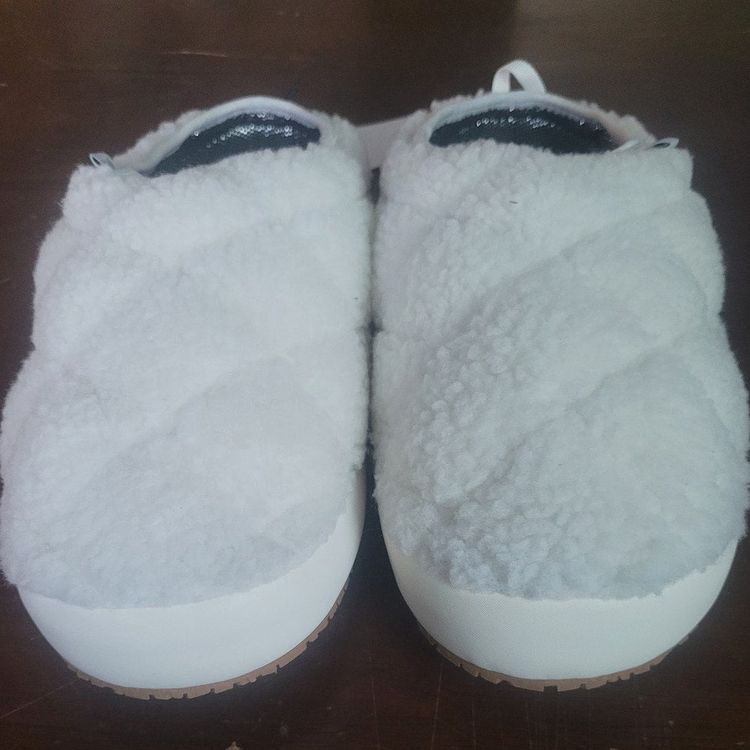 Columbia Cozy Cabin Camper – Sea Salt/Sedona Sage, Women’s 12, Omni-Heat Slip-On