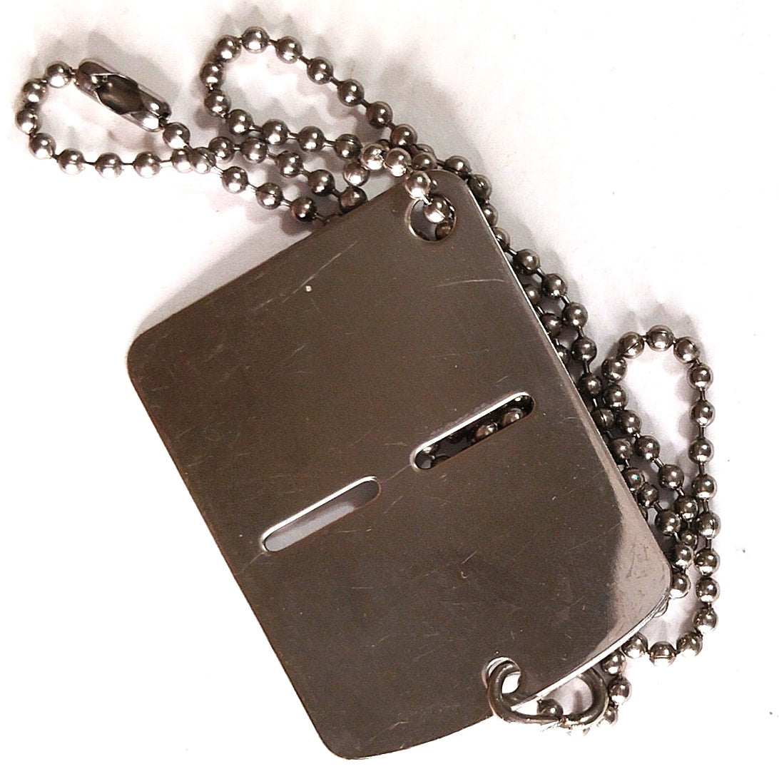Italian Military Surplus Stainless Steel Dog Tag with Chain – Sweet ...
