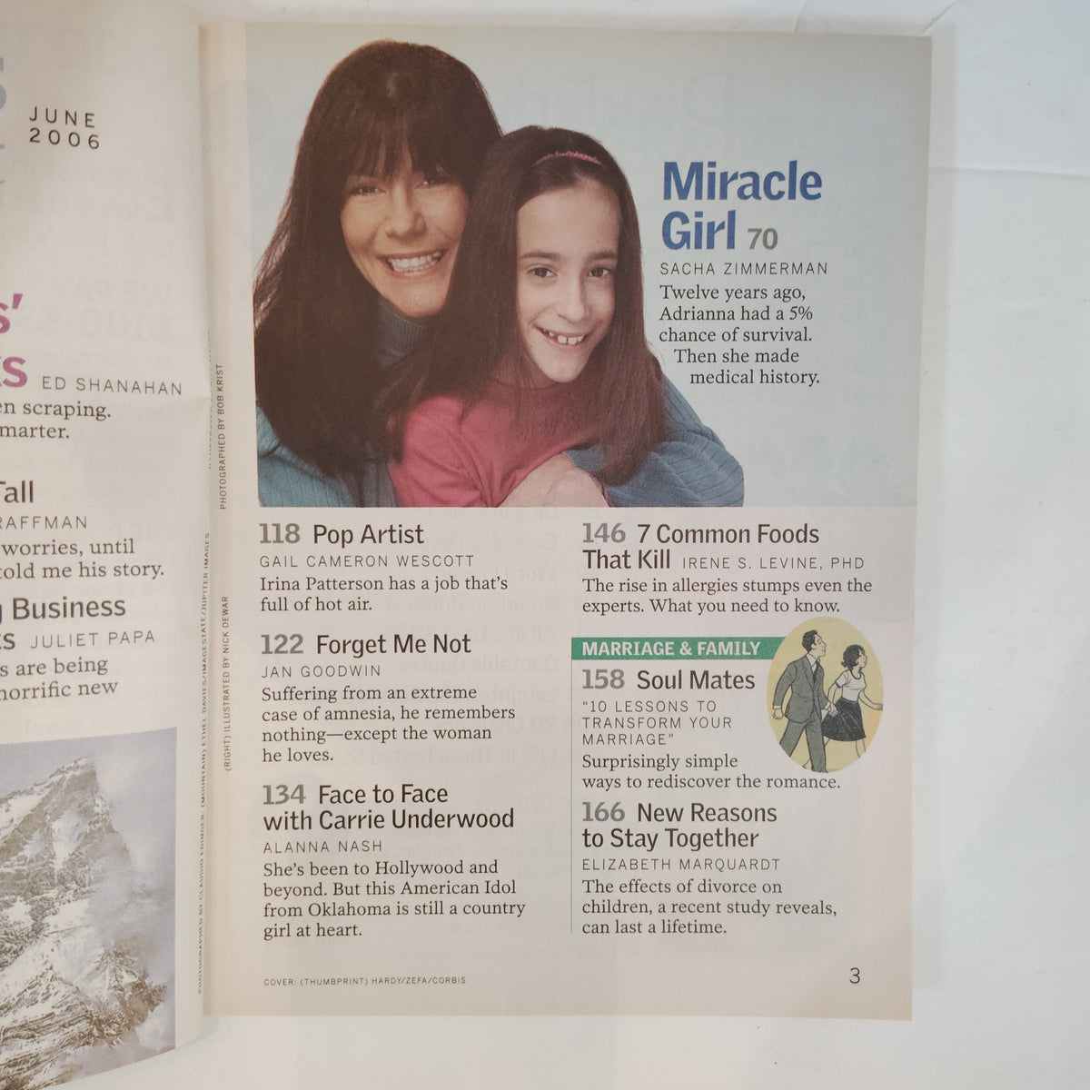 Reader's Digest Large Print June 2006 ID Thieves' New Tricks, Carrie Underwood