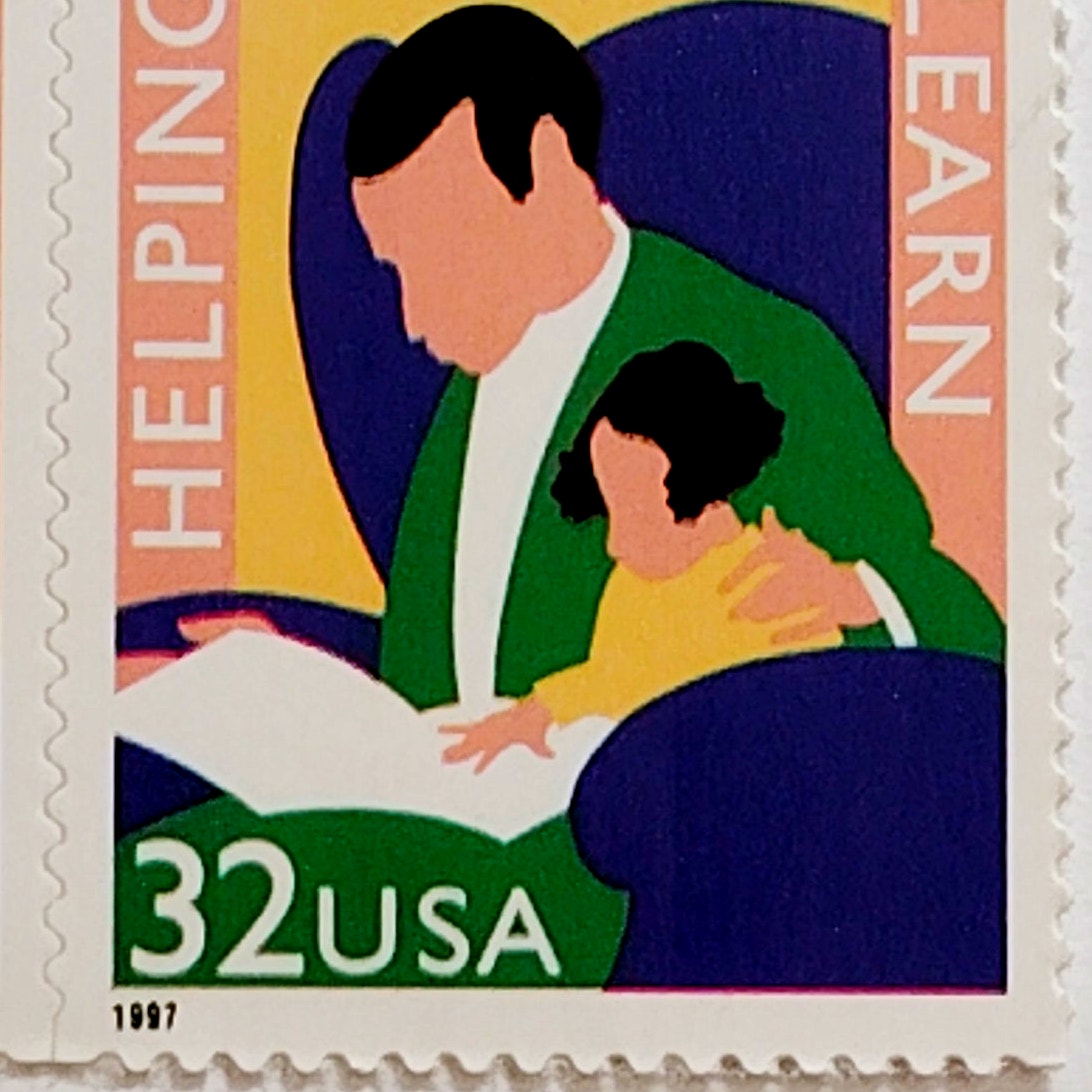 Pair – 1997 USA 32¢ Helping Children Learn MNH Scott 3125