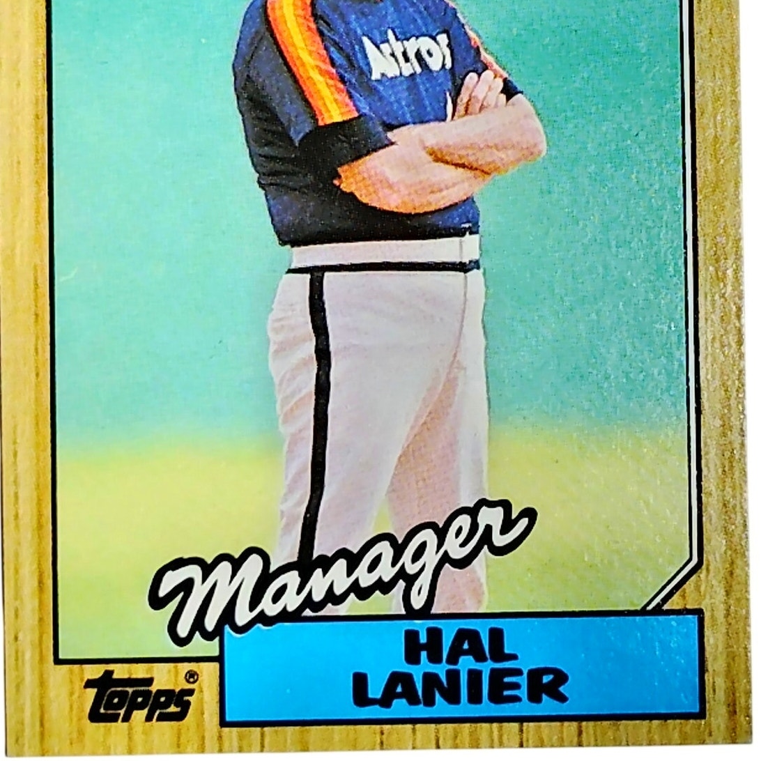 1987 Topps #343 Hal Lanier Houston Astros Manager - VG/EX
