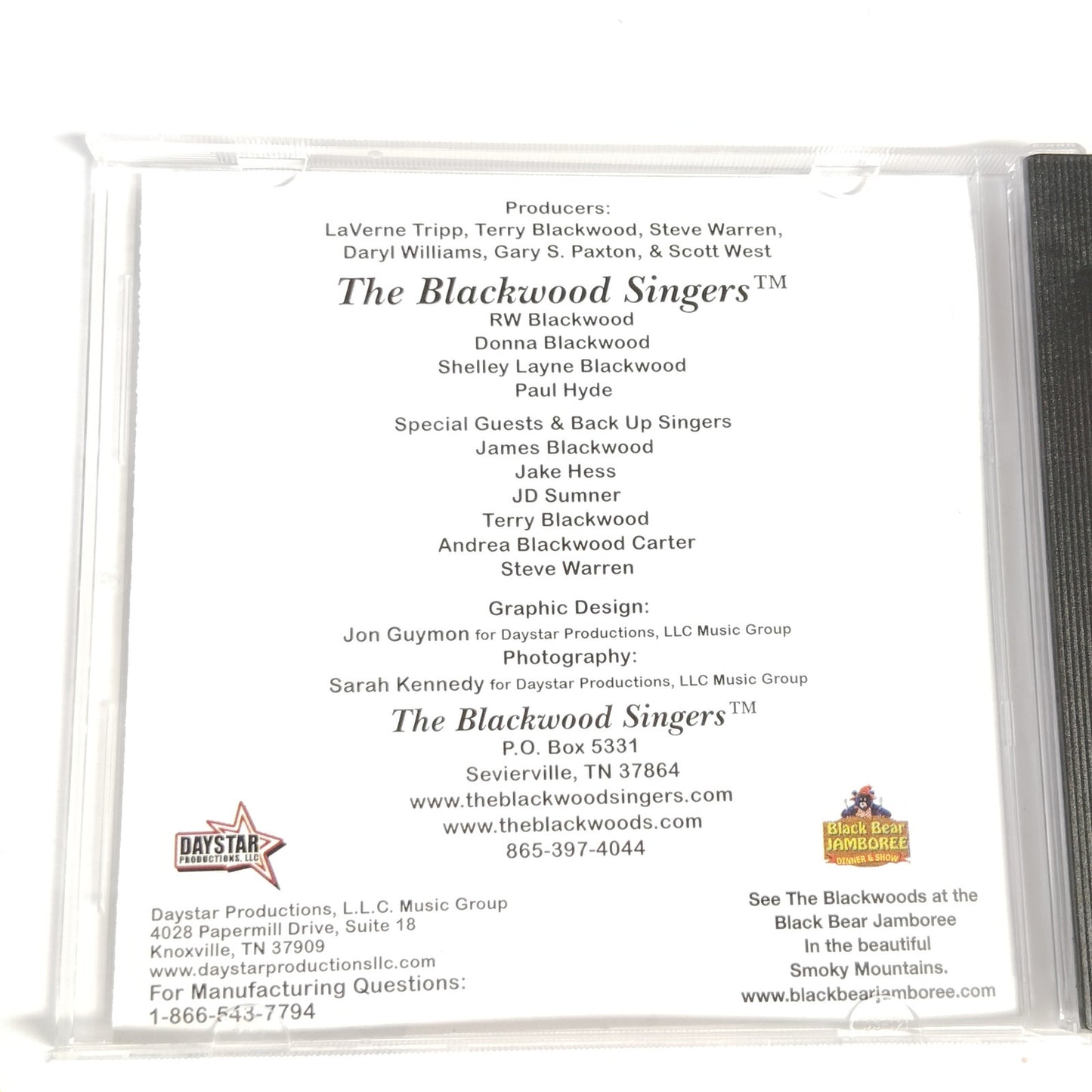 Blackwood Singers “Love That Gospel Music” CD 2006 Southern Gospel 14 Tracks