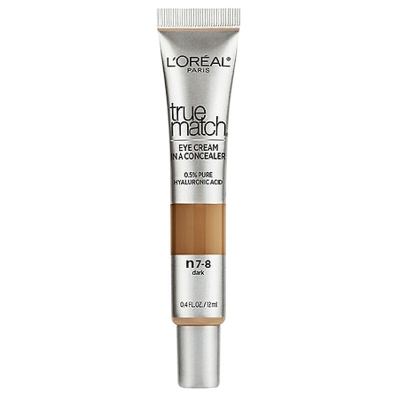 L'Oréal Paris True Match Eye Cream in a Concealer Dark N7-8 0.5% Hyaluronic Acid