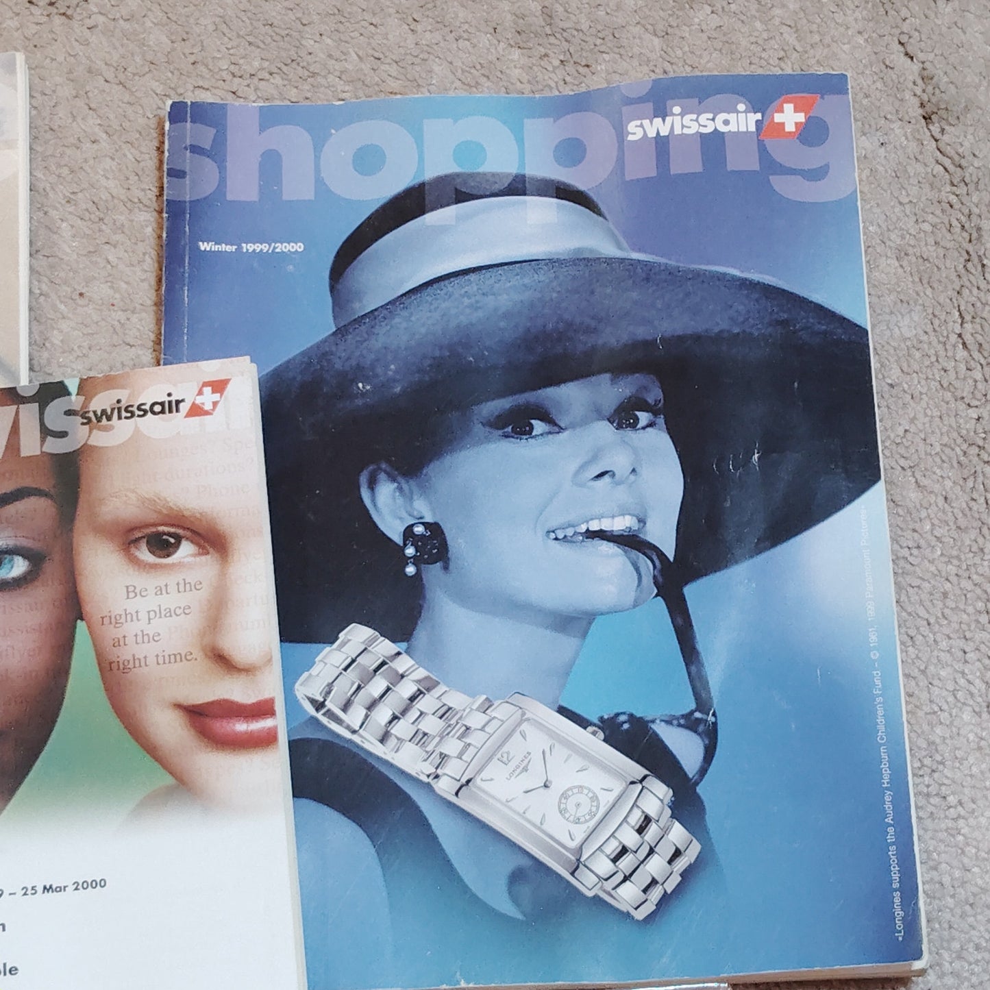 Swissair Inflight Ephemera Lot 1999–2000 Magazines Timetable Amenity Kits