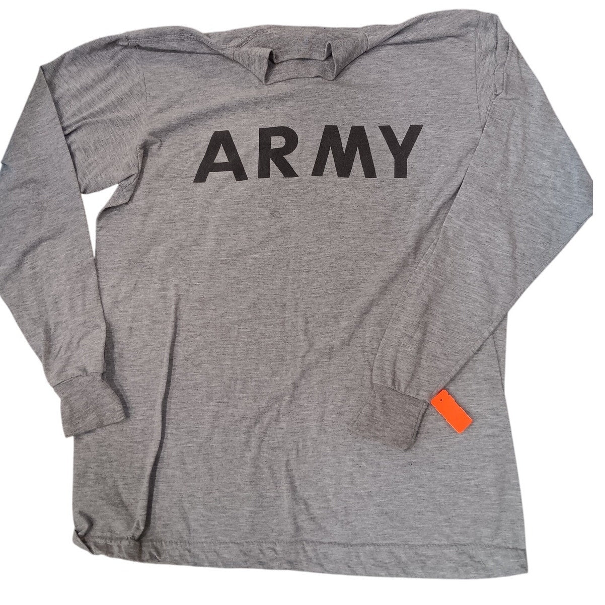 U.S. Army IPFU PT Shirt - Long Sleeve - Reflective Logo - EUC Made in U.S.A. Lrg
